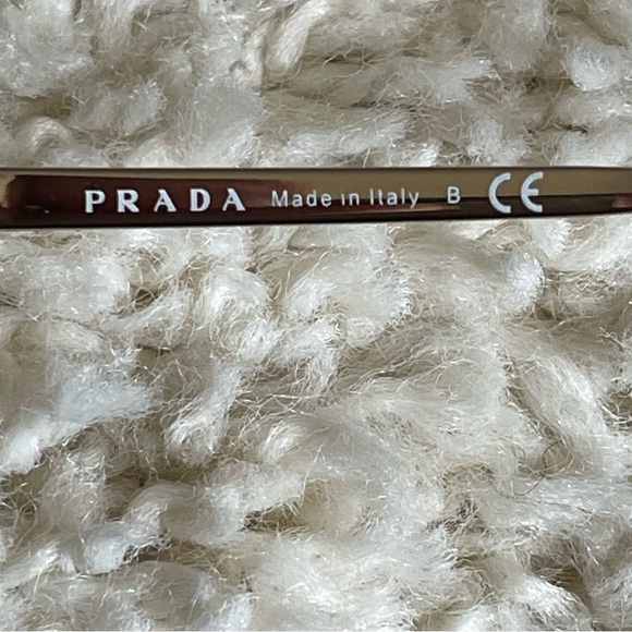 Rare Authentic Prada VPR11T 1AB-1O1 Black Gold 53mm Frames Glasses Italy RX-able - Picture 7 of 8